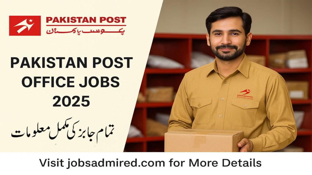 Pakistan Post Office Jobs 2025 – Apply Online for Latest Govt Vacancies